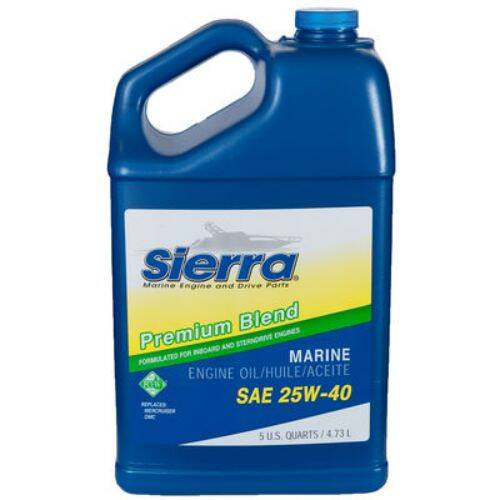 Sierra Marine Engine Oil - Premium Blend; 5 Quart Jug - 1894004