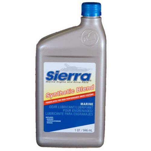 Sierra Marine Gear Oil - 1 Quart Bottle; 80W-90; Synthetic Blend; GL-5 Rated - 1896502