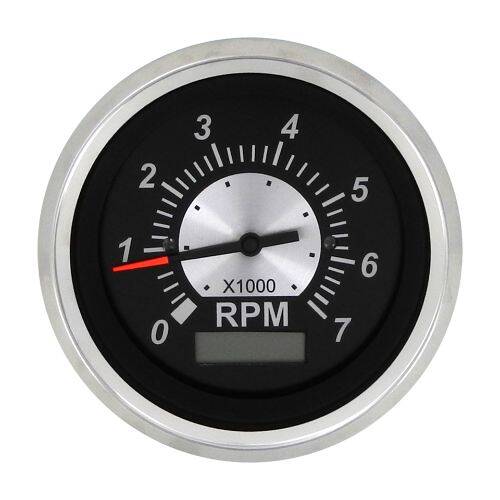 Sierra Marine Tachometer - Black Sterling Series; Aftermarket; 3"; 0-7000 RPM - 67364P