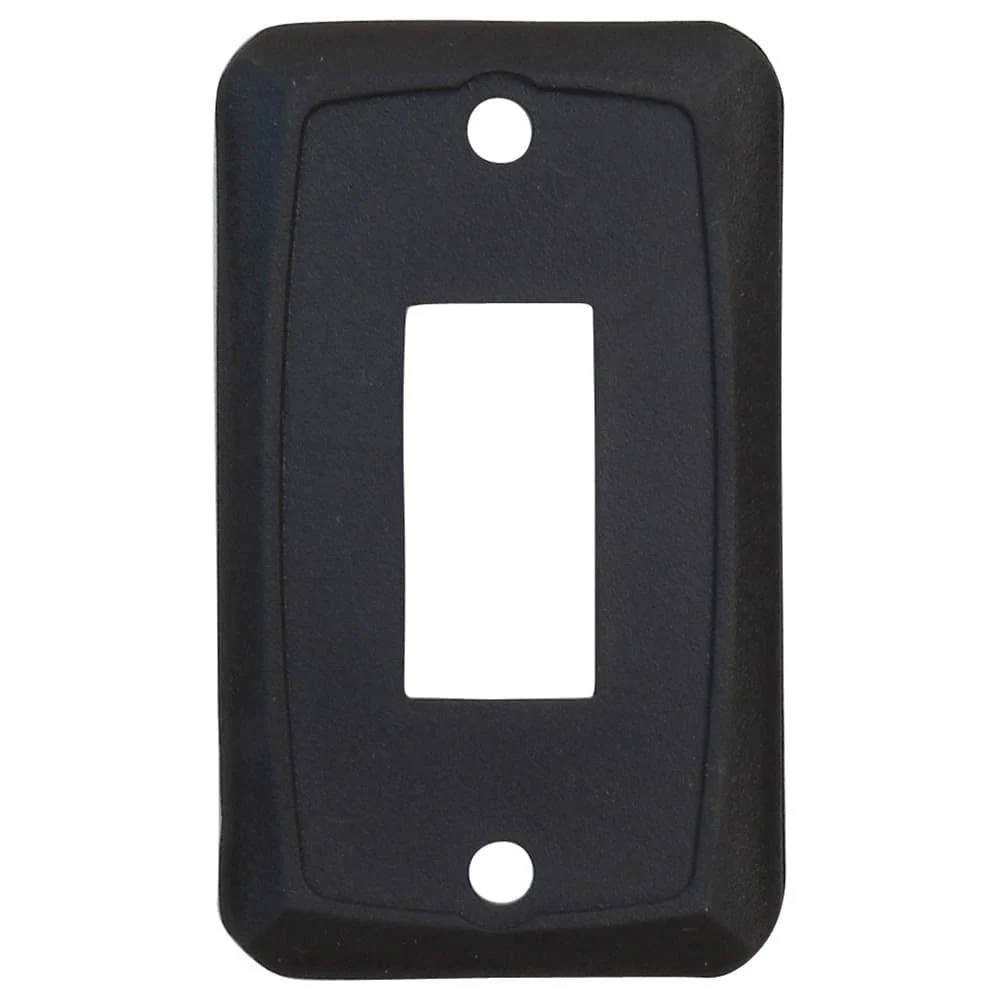 Face Plate Single Black Single