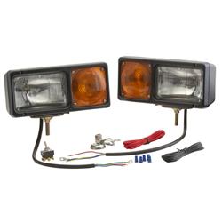 Snow Plow Light Grote Industries 64261-4 Per-Lux ®, With Turn Signal and Parking Lights, 65 Watt Driving Light With H6546 Bulb/ 45 Watt Parking Light With 1157 Bulb, 11-7/8" Length x 6" Depth x 5-1/2" Height, Clear Driving Lens/ Amber Parking Lens, Black