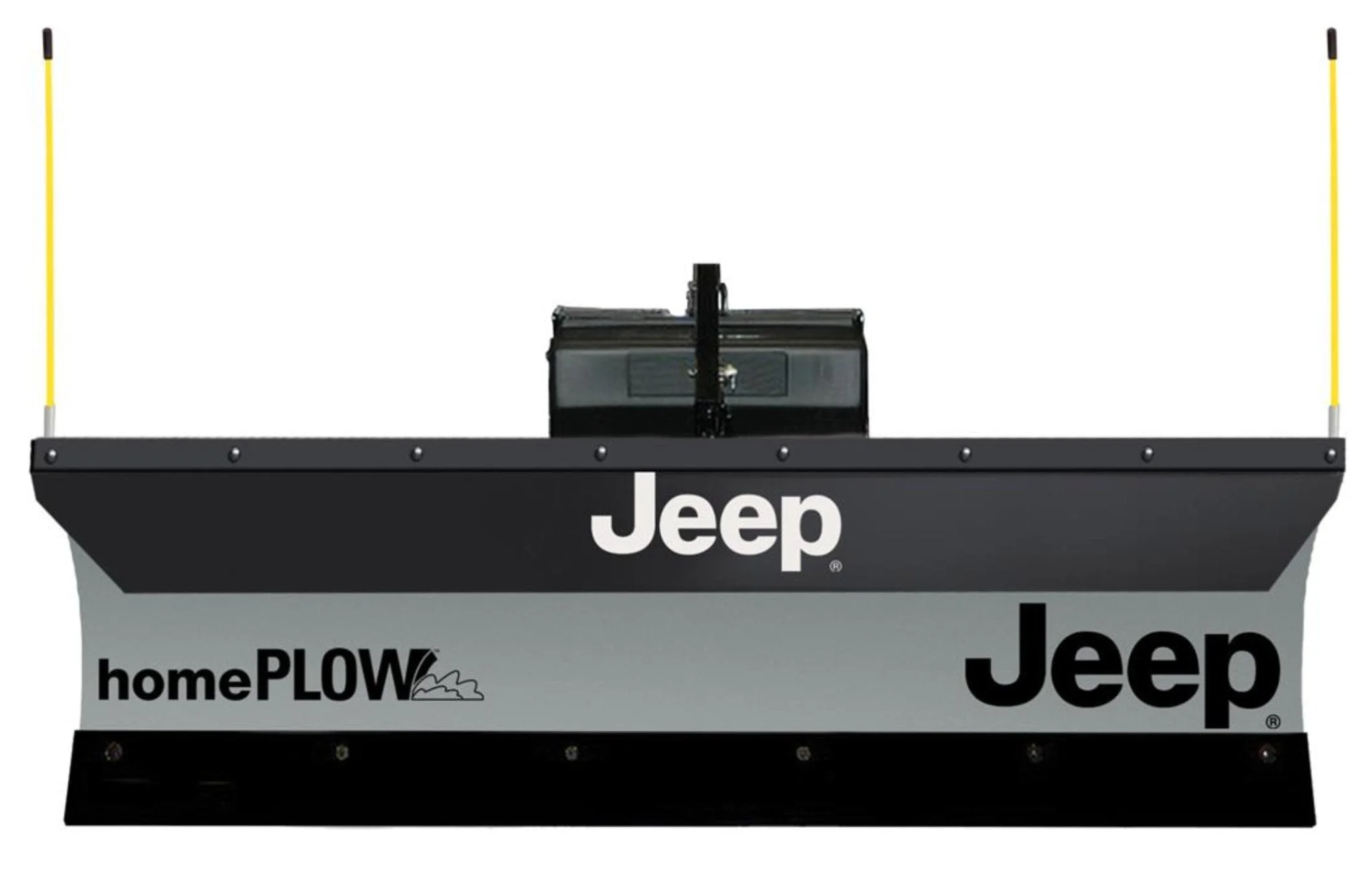 Snow Plow Meyer Products 76000 Home Plow, 80" Length, 22" Height, With Jeep Logo, Hydraulic Lift, Hardwired, Power Angle, With Snow Plow and Mounting Hardware