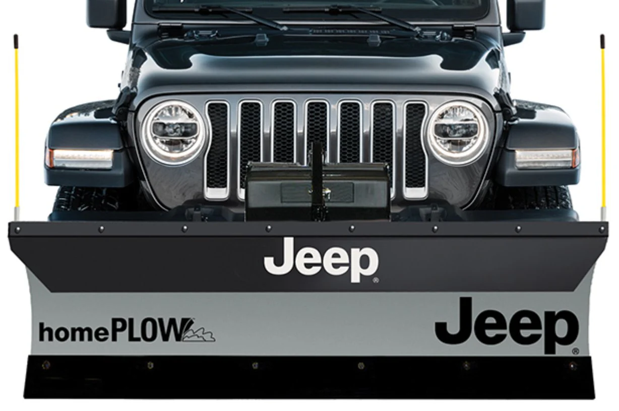 Snow Plow Meyer Products 76000 Home Plow, 80" Length, 22" Height, With Jeep Logo, Hydraulic Lift, Hardwired, Power Angle, With Snow Plow and Mounting Hardware - Image 2