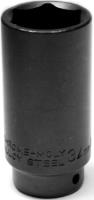 Socket Performance Tool W156 1/2" Drive, 34 Millimeter, Metric, Front Wheel Drive Axle Nut Socket, Black, Chrome Moly Steel