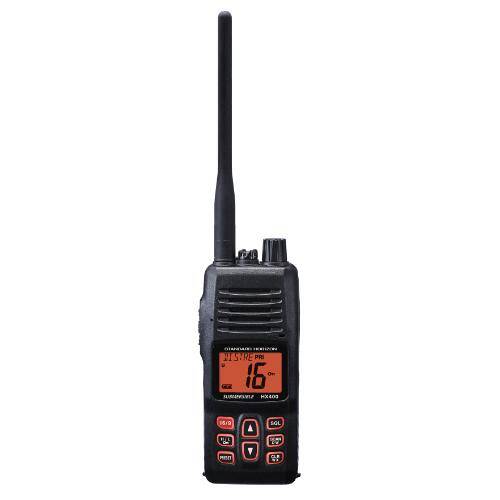 STANDARD HORIZON VHF HX400 Handheld Radio - Backlit LCD Display; Black - HX400