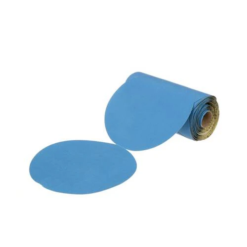 Stikit Sandpaper - 6" Diameter; 320 Grit; Blue; 5 Rolls Per Case - 36210