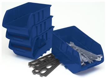 Storage Cabinet Drawer Performance Tool W5196 9-1/4" Length x 6" Width x 5" Height Blue Large Bins, With Interlocking Mounting Rails