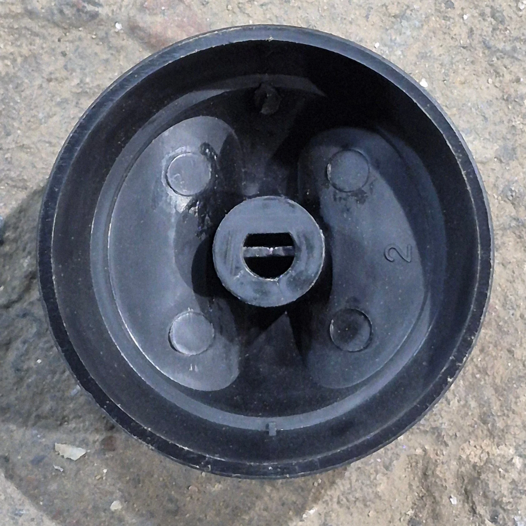 Used Suburban Piezo Igniter Stove Control Knob, Black - 140229 - Image 3
