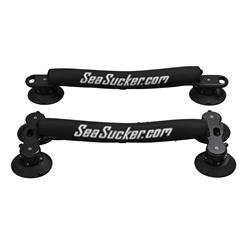 Surfboard Carrier - Roof Rack Kit SeaSucker SP3300 Carries Up To 2 Surf/ Paddle Boards; With Two 31" Starboard Bar/ Six 6" Vacuum Mount/ 10" Nylon Cam Buckle StrapRack attaches to the roof of just about any car with our super-strong 6" SeaSucker vacuum mo