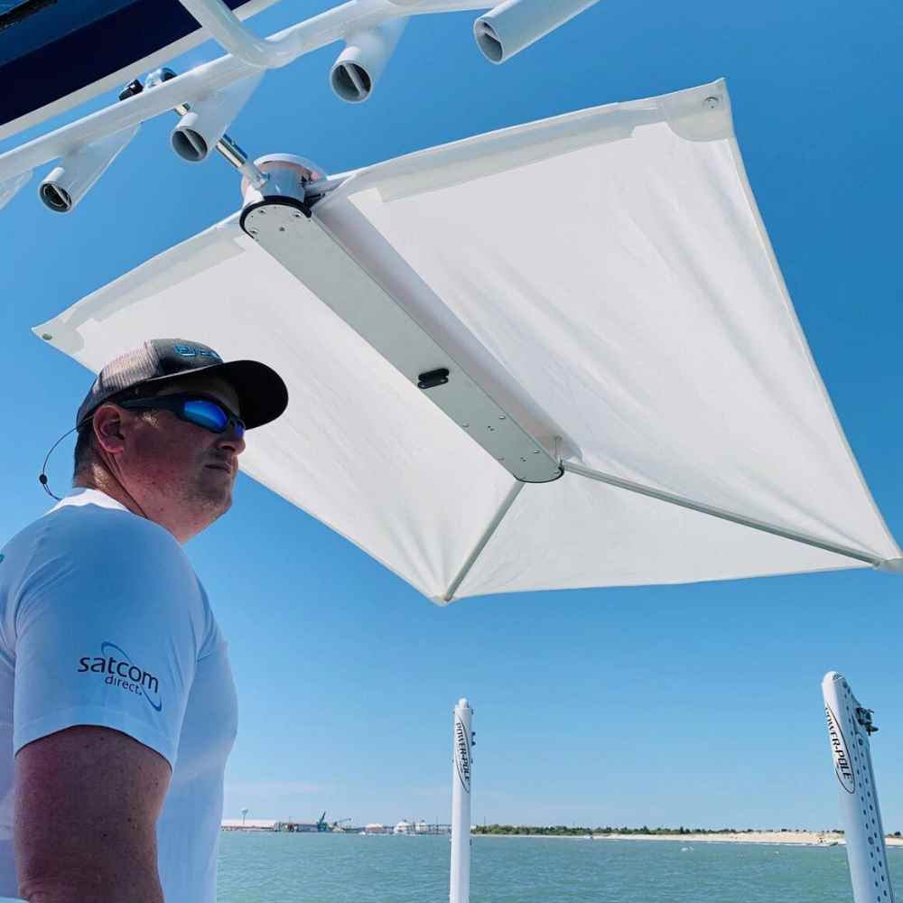 ShadeFin w/Black Fabric, Bag & Fixed Rod Holder Mount Kit - Image 2