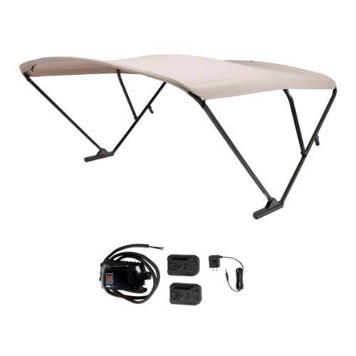 Taylor Made Battery Operated Pontoon Boat Bimini Top - Beige - 2021133089