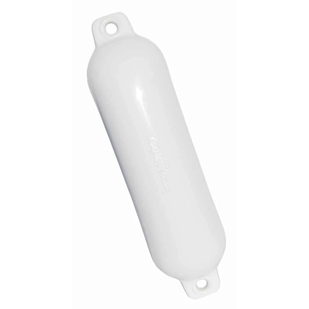 Hull Gard Inflatable Vinyl Boat Fender, 6.5 x 23 inch, White