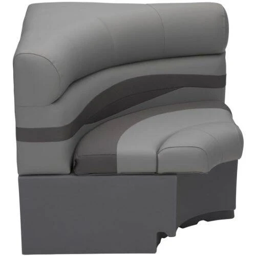 Taylor Made Platinum Series Boat Lounge Seat - Corner Seat; Charcoal - 803563