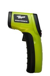 Thermometer Minder Research TM22290VP Use To Measure Surface Temperature Of Tires/ Electrical Maintenance/ Engines, Digital LCD Display With Backlight, Handheld, Infrared Measurement, Battery Powered, With 2 AAA Batteries, Green/ Black, Plastic
