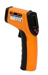 Thermometer Performance Tool W89722 Use To Measure Heater Vents/ Air Conditioners/ Engines/ Mufflers/ Tires/ Brakes/ Leaks Around Windows Or Doors, Digital Display With Backlight, Handheld, Infrared Measurement, Battery Powered, With 2 AAA Batteries, Blac