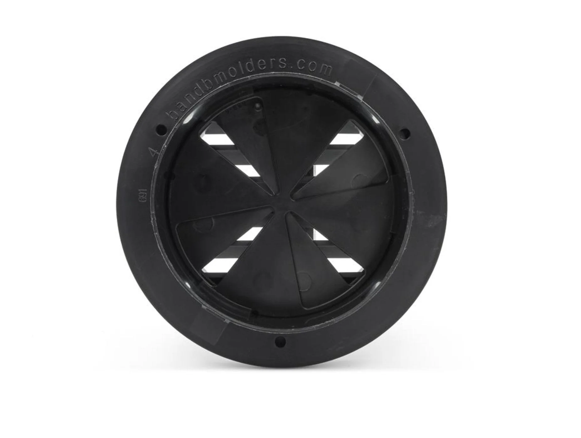 B&B Molders 94268 Round Heating/Cooling Register, Black - Image 2