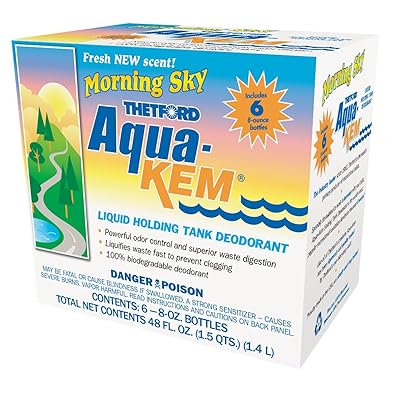 Thetford 24807 Aqua-Kem Waste Holding Tank Treatment - Box of 6 x 8 Oz. Treatments