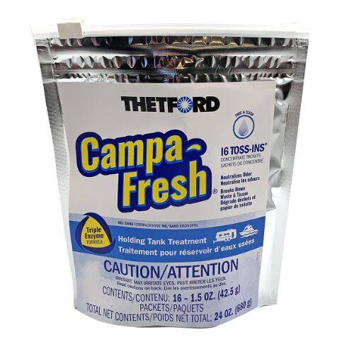 THETFORD Waste Holding Tank Treatment - Campa-Fresh; Treats 40 Gallon Holding Tank; 1.5 - 96726