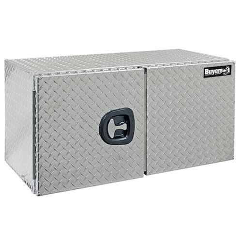 TOOLBOX,ALUMINUM BARN DR,24X24X48,