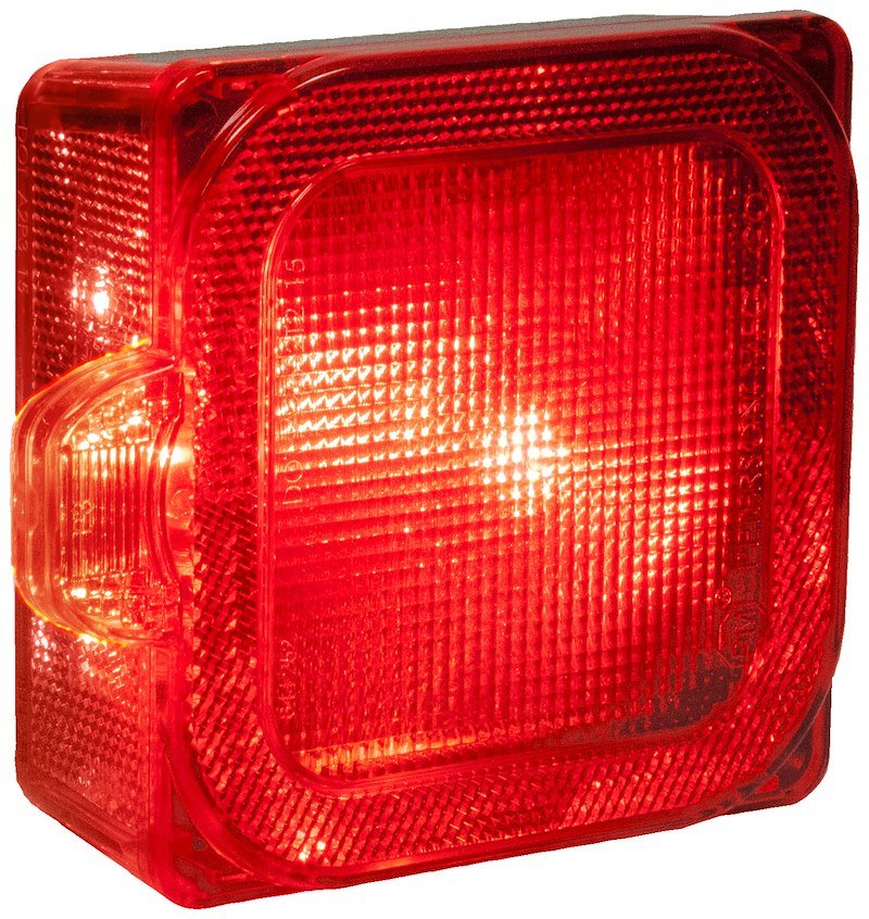 Trailer Light Peterson Mfg. V844 Stop/ Turn/ Tail Light, 6/7 LED, Red, 4.61" Width x 1.8" Height
