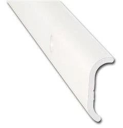 Trim Molding AP Products 021-86001-8 Short Leg Trim Type, 1" Height x 1/3" Width x 8 Foot Length, Polar White