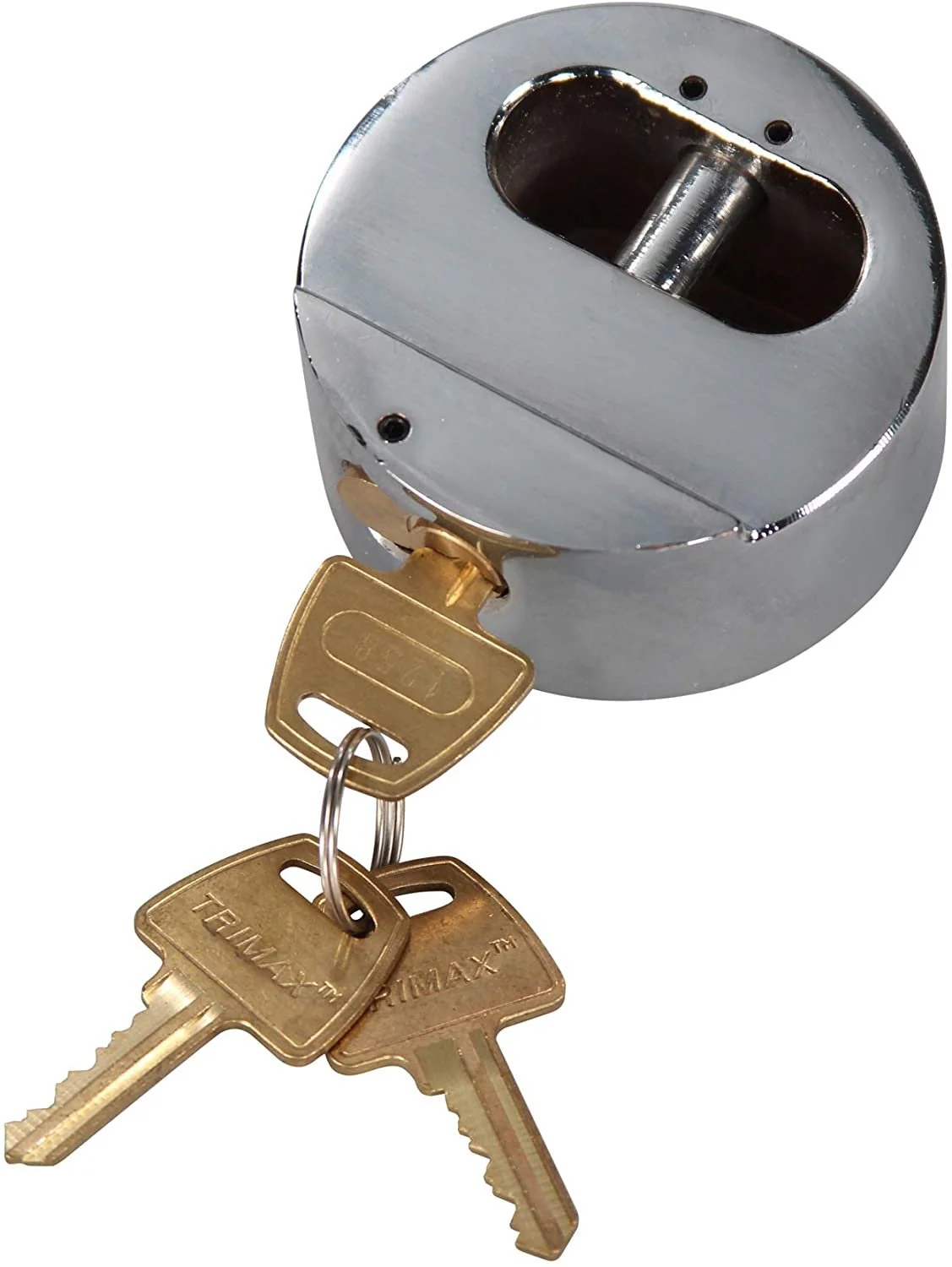 Trimax THPXL "Hockey Puck" Internal Shackle Trailer Door Lock - Rekeyable - Image 4