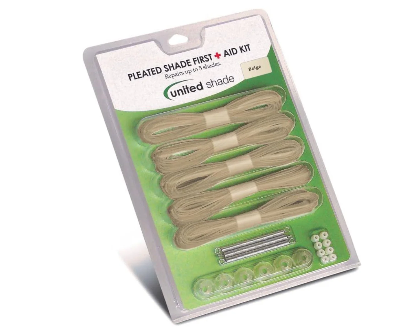United Shade 650004 Pleated Shade First Aid Kit, Tan