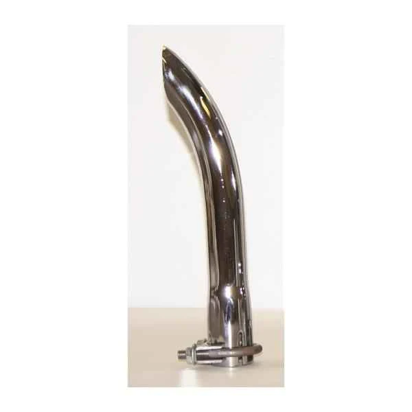 Chrome Turndown 1-1/4"