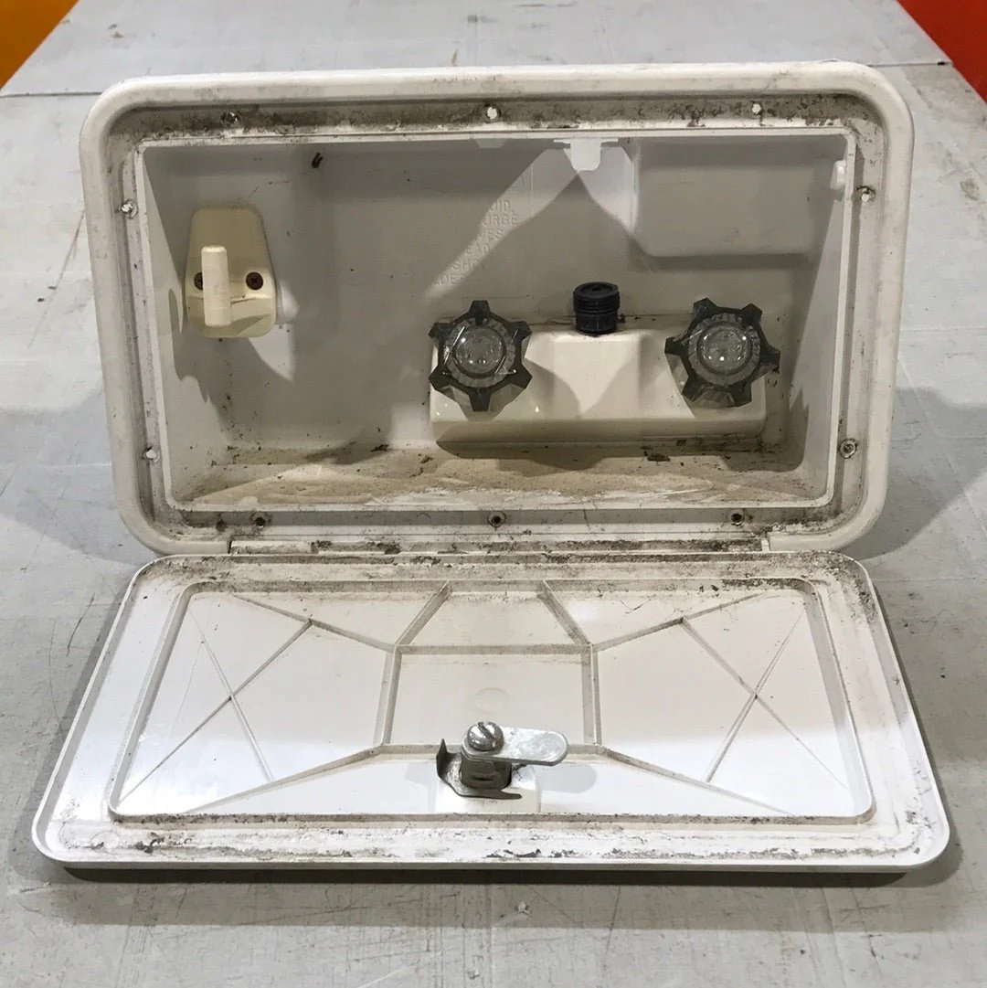 Used 12 3/4" W RV Access Hatch - Outdoor Shower - Image 2