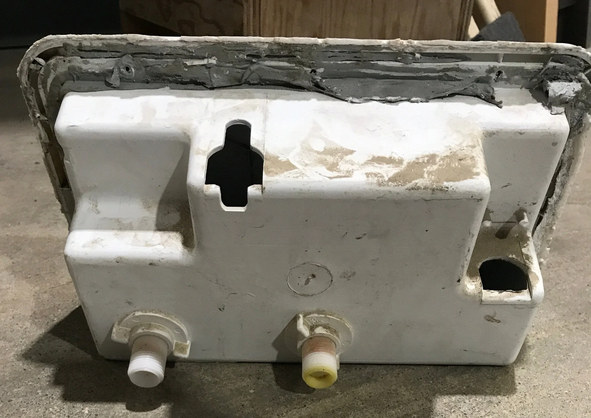 Used 12 3/4" W RV Access Hatch - Outdoor Shower - Image 3