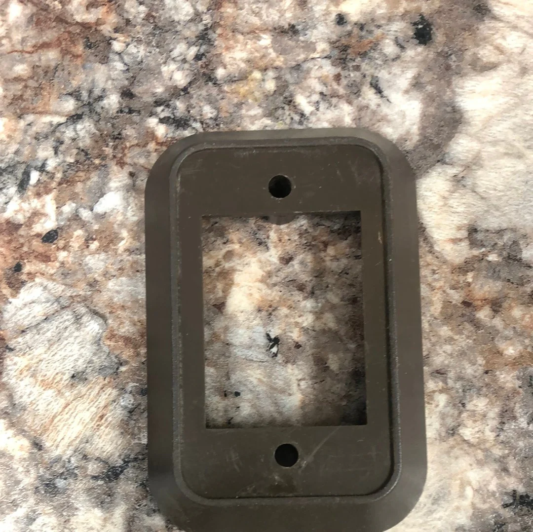 Used 12v RV Single Light Switch wall plate / faceplate cover