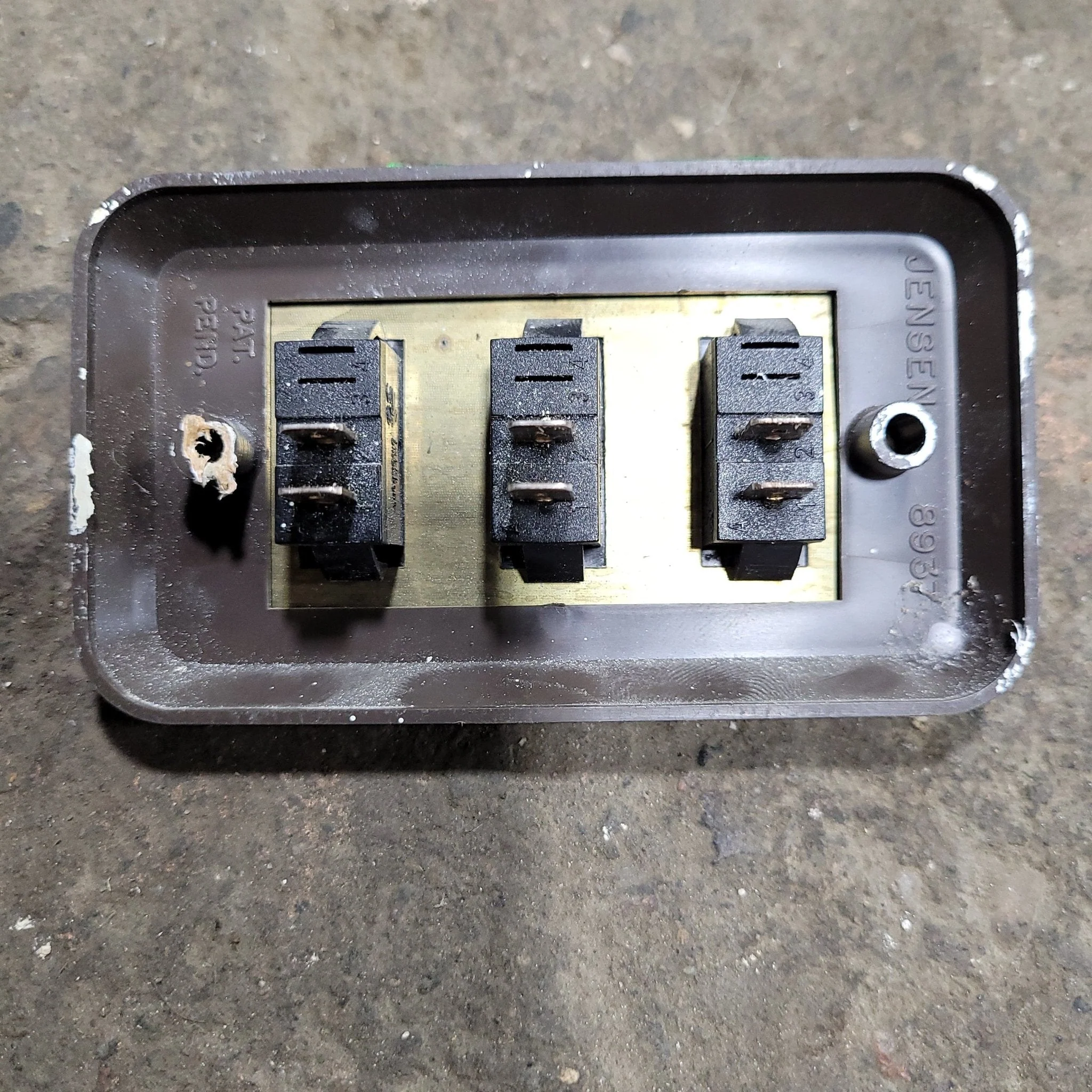 Used 12v RV Triple Light Switch - Image 2