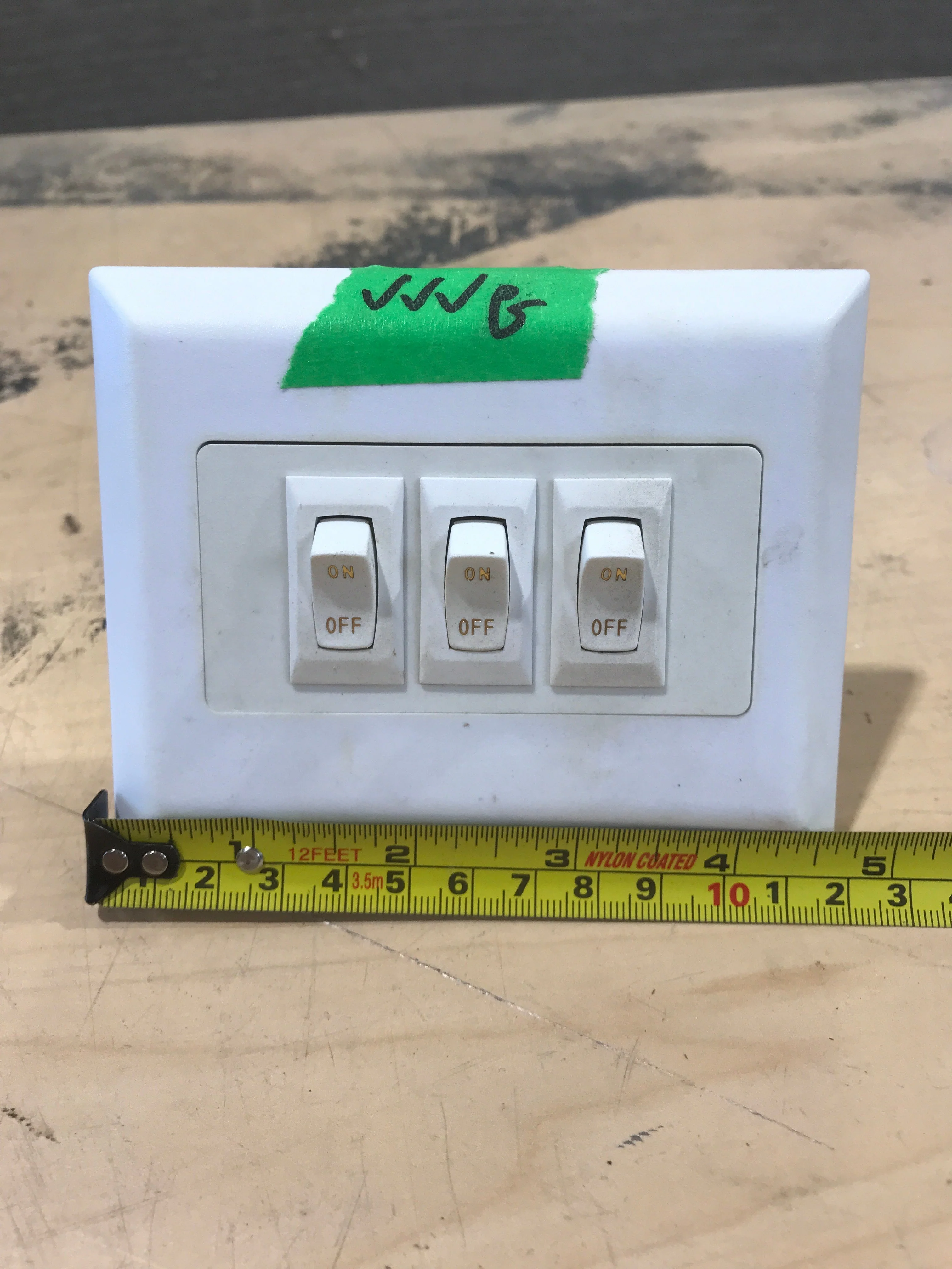 Used 12v RV Triple Light Switch - Image 3