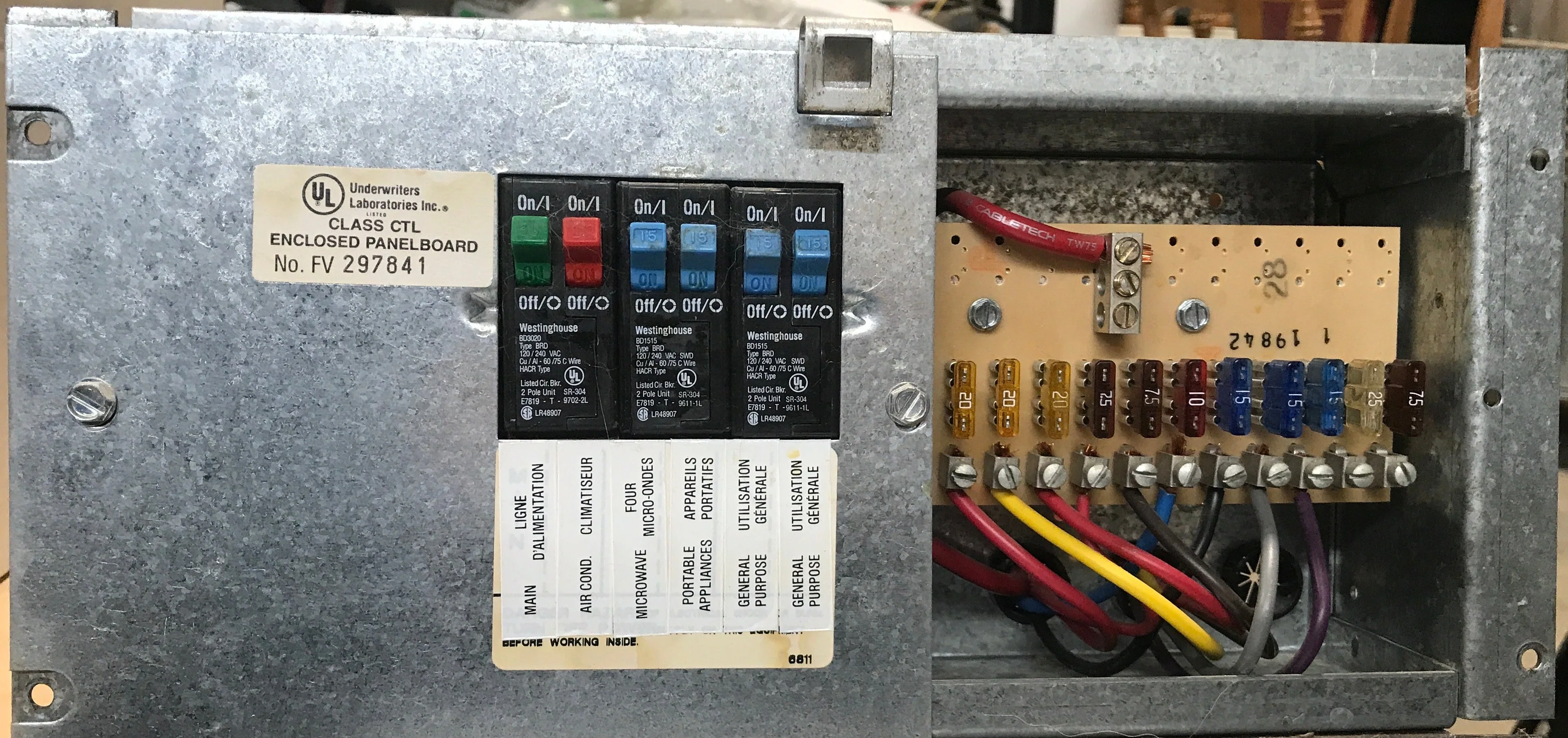 Used 30 AMP Magnetek DC Distribution Panel - Model 80 - Image 3