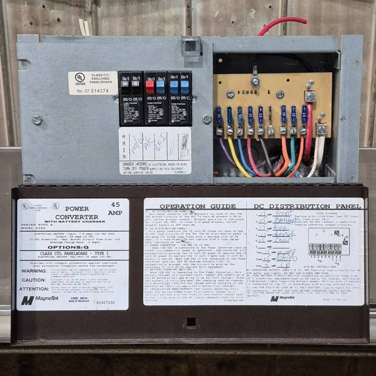 Used 45 AMP Magnetek Converter - Series 6300 A , Model 6345 - Image 2