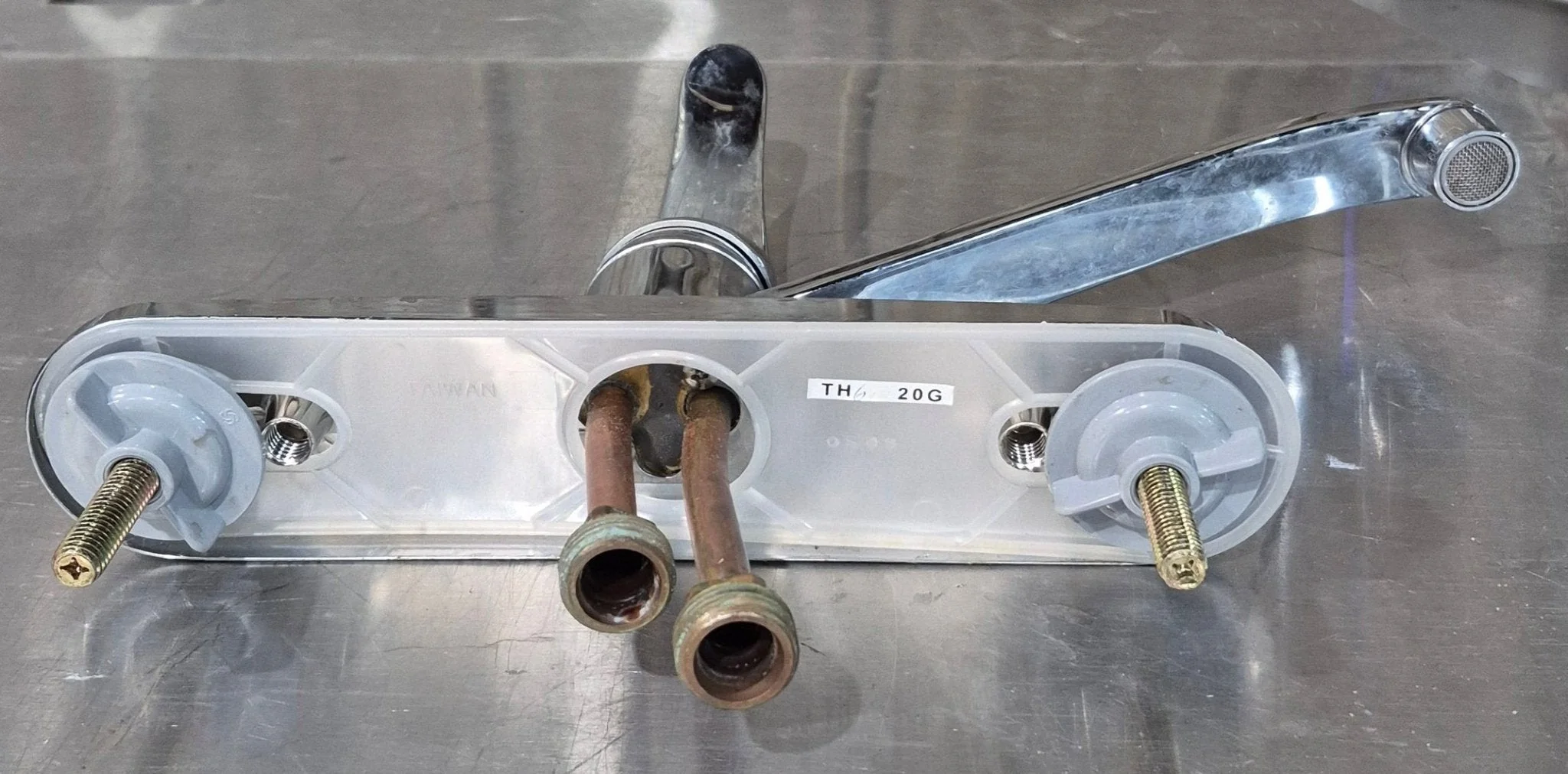 Used 8" Kitchen Faucet, Chrome, Chrome Lever Handle - Image 3