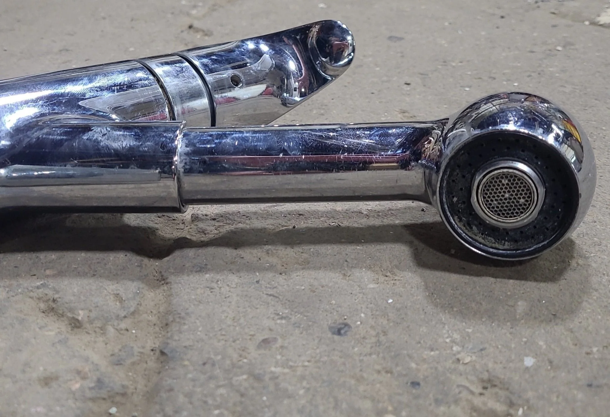 Used 8" Kitchen Faucet, Chrome, Chrome Handles - Image 2