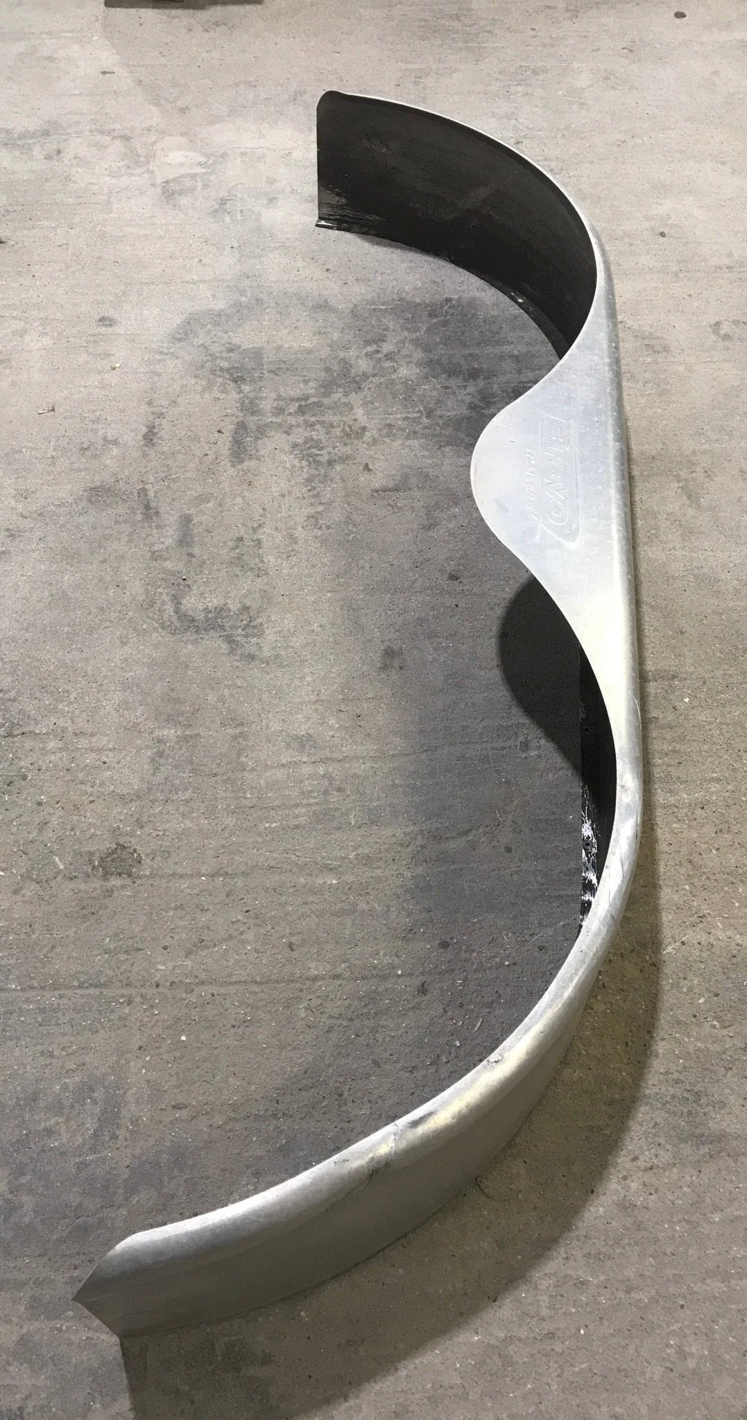 Used Aluminum Tandem Teardrop Trailer Fender 67" - Image 2