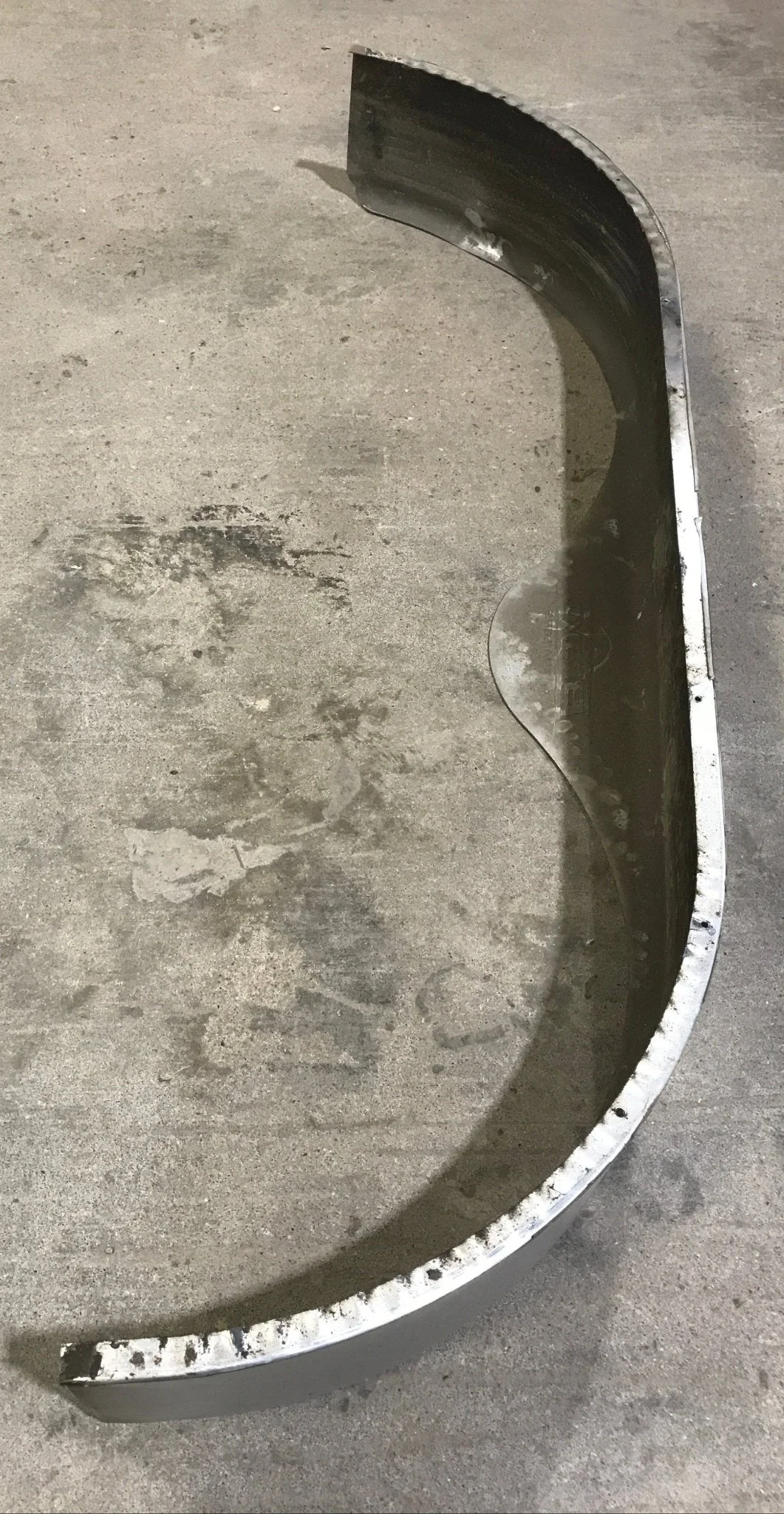 Used Aluminum Tandem Teardrop Trailer Fender 67" - Image 4