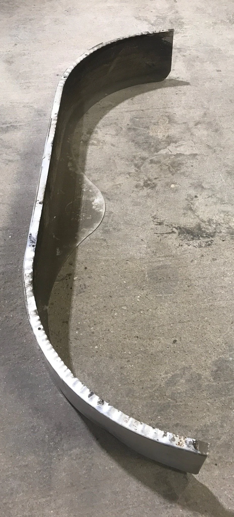 Used Aluminum Tandem Teardrop Trailer Fender 67" - Image 5