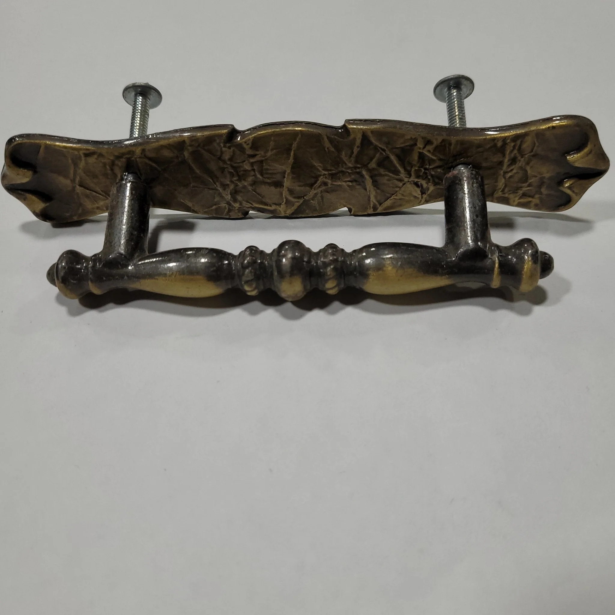 Used Antiqued Bronze Cabinet Handle 3" Hole Spacing