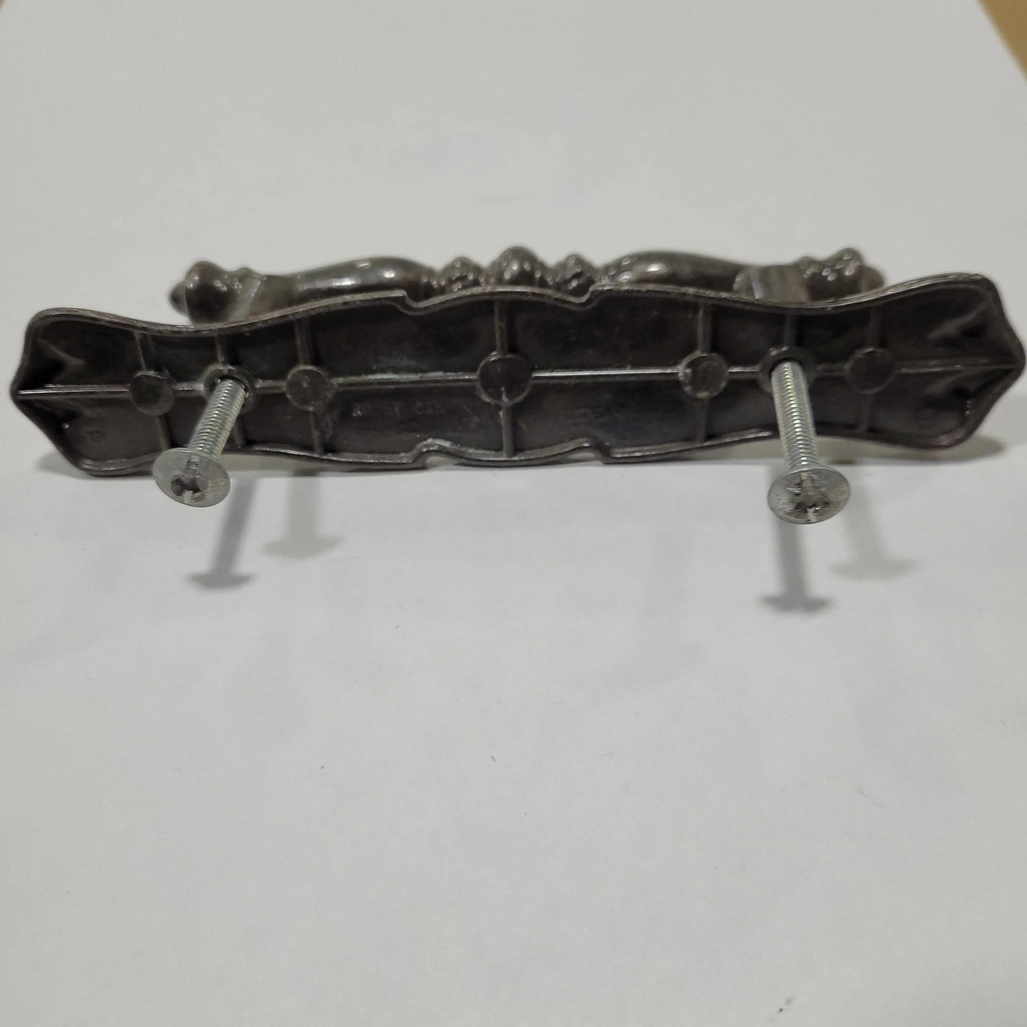 Used Antiqued Bronze Cabinet Handle 3" Hole Spacing - Image 2
