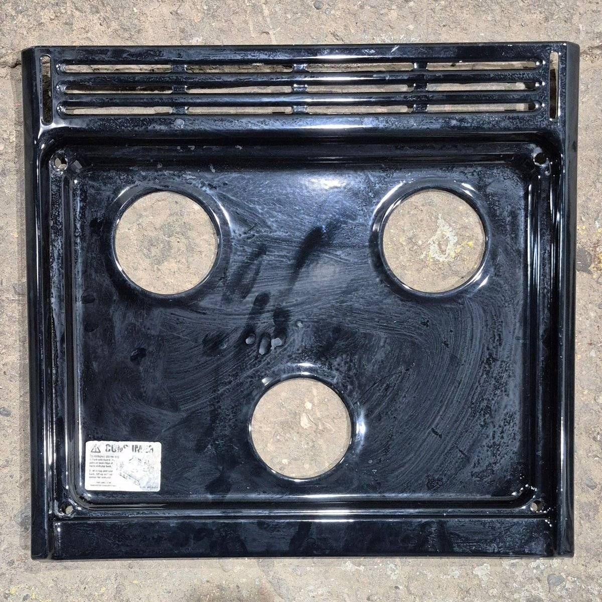 Used Atwood 3 Burner Main Top, Black - 52009
