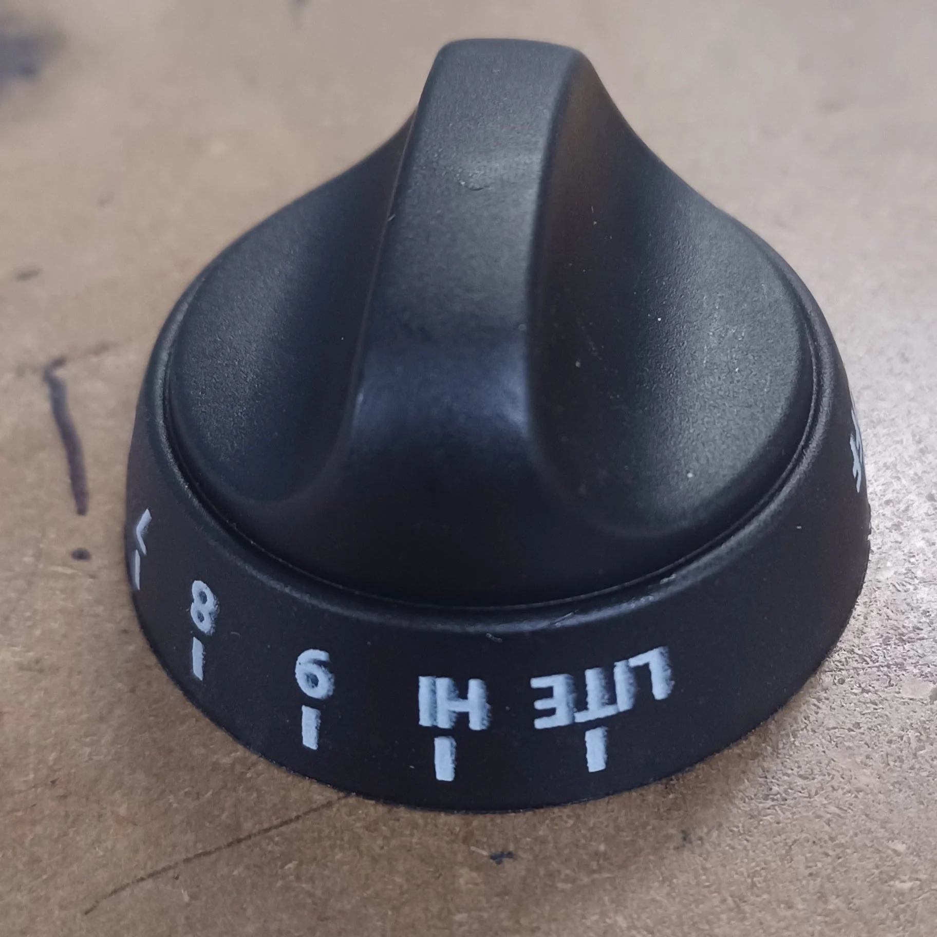 Used Atwood/ Wedgewood Burner Knob, Black - 1034798 - Image 2