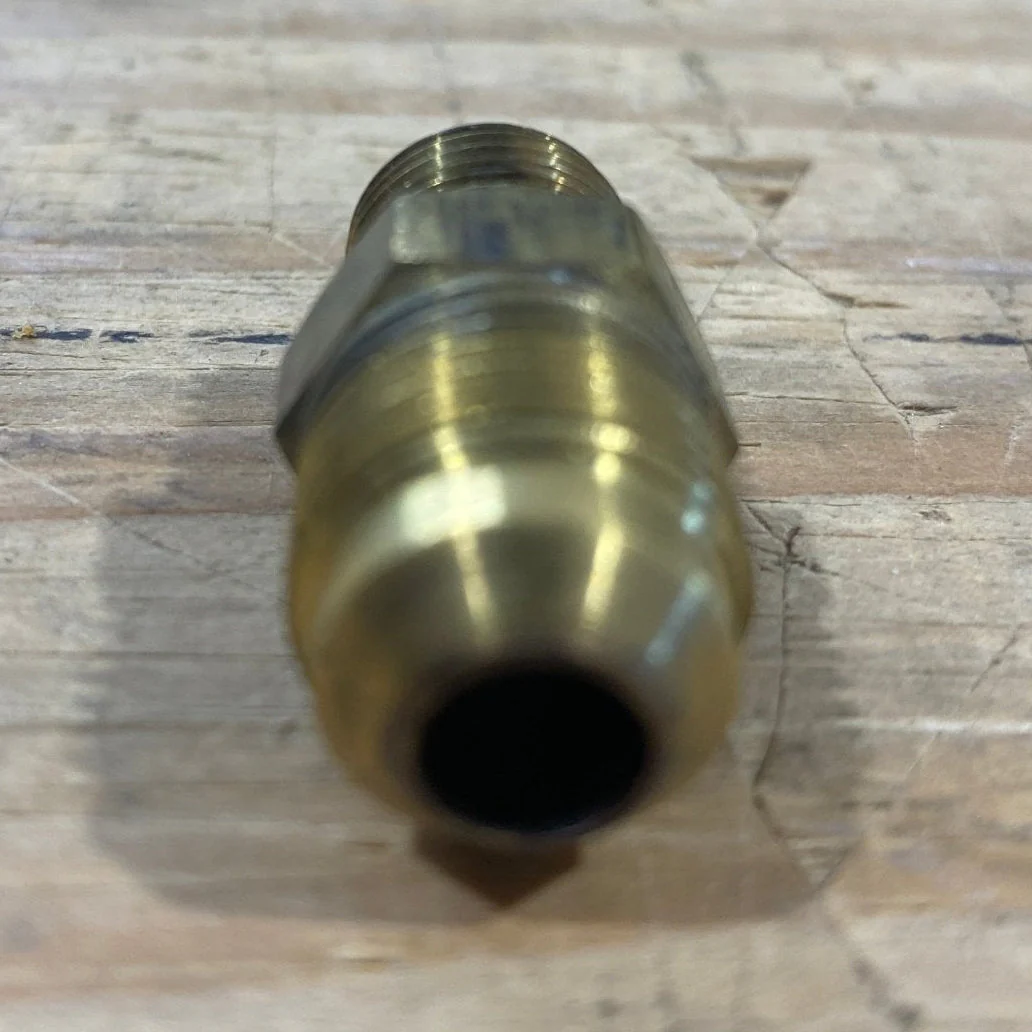 Used Atwood / Wedgewood Half Union Brass Bushing/ Fitting 52294 - Image 2