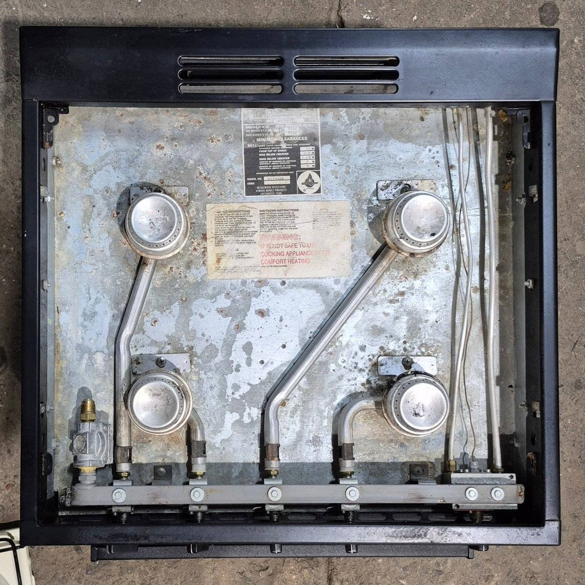 Used Atwood / Wedgewood Range Stove, 4-burner - R1745AB - 21 X 20 X 17.625 - Image 4