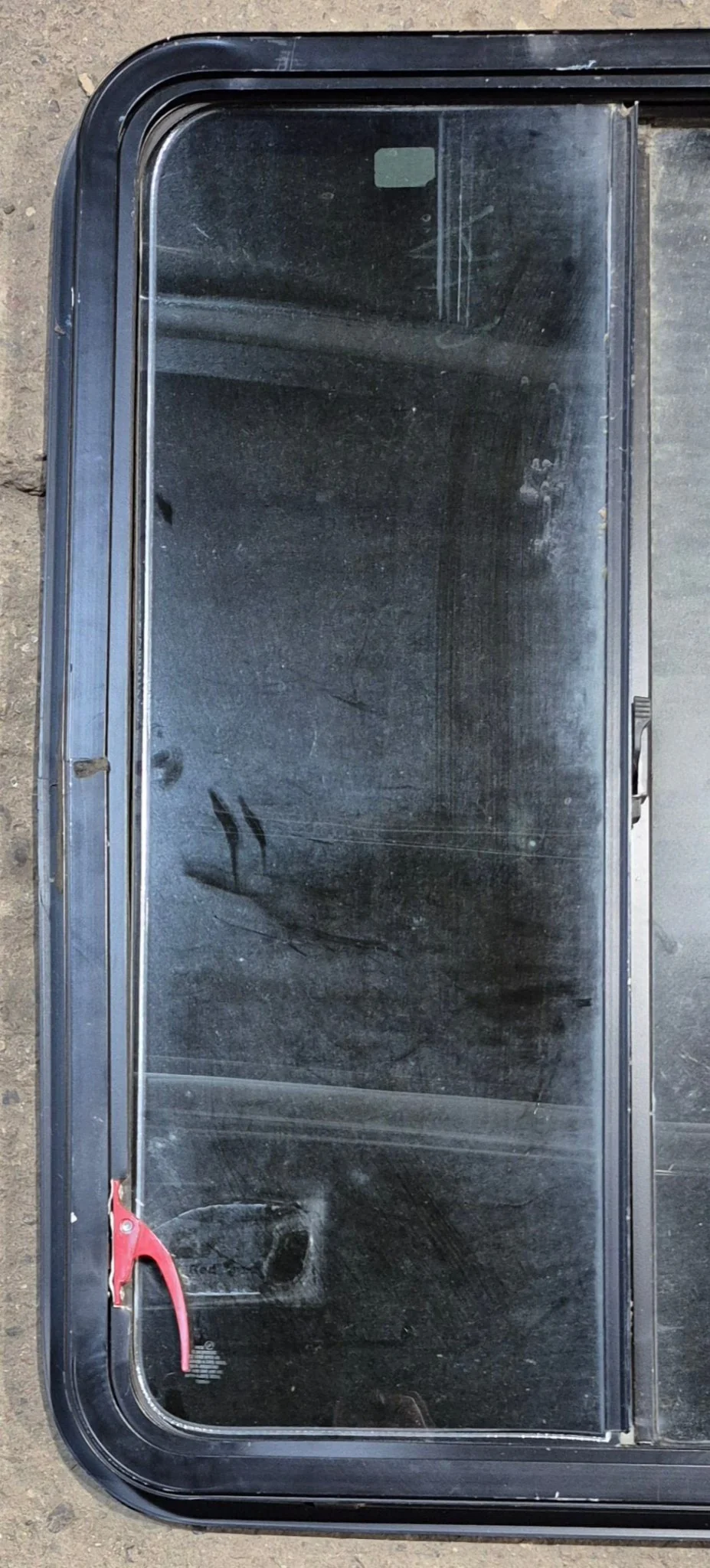 Used Black Emergency Radius Opening Window : 27" W x 35 3/4" H x 1 3/4" D - Image 6