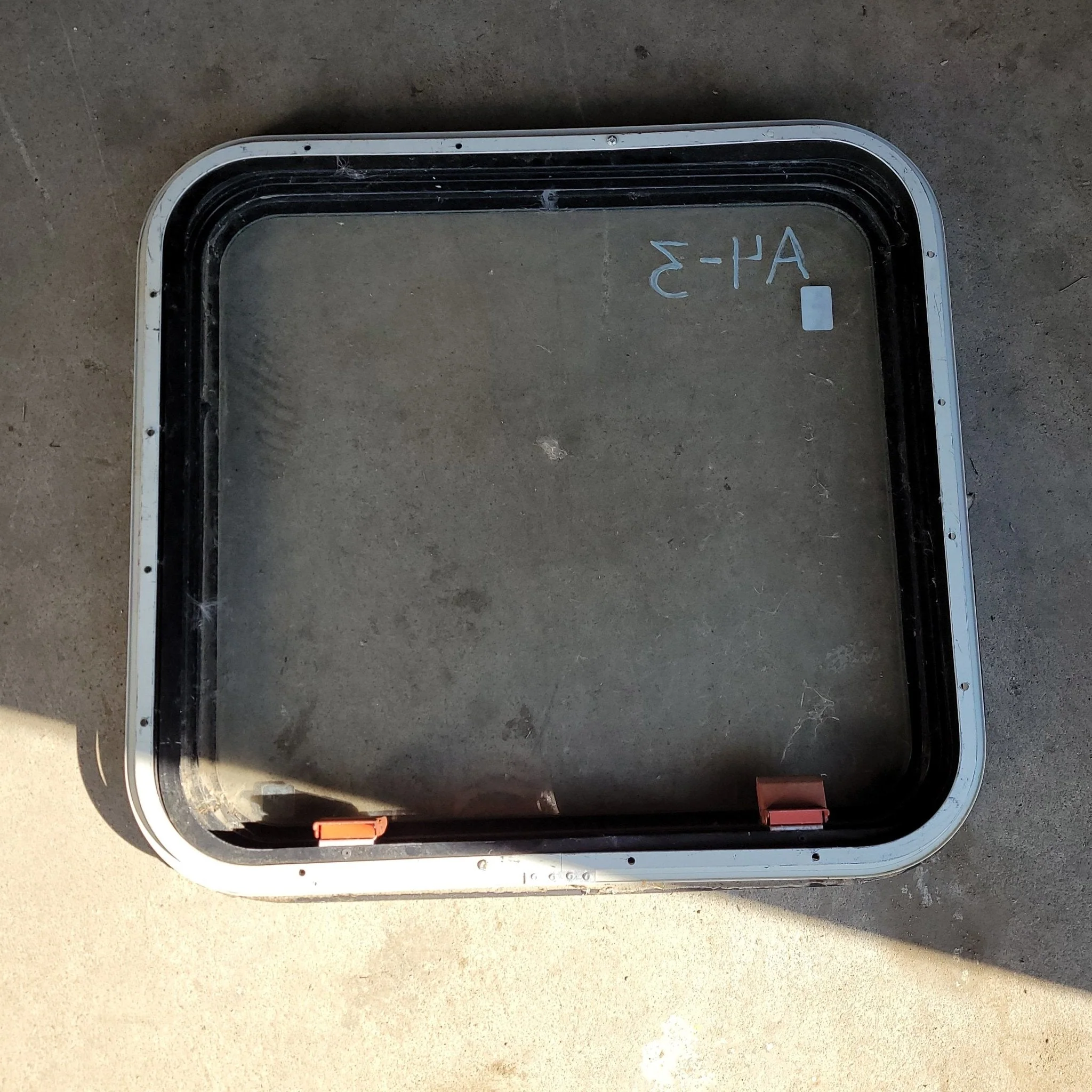 Used Black Radius Emergency Opening Window : 21 1/2 X 24 X 2" D - Image 2