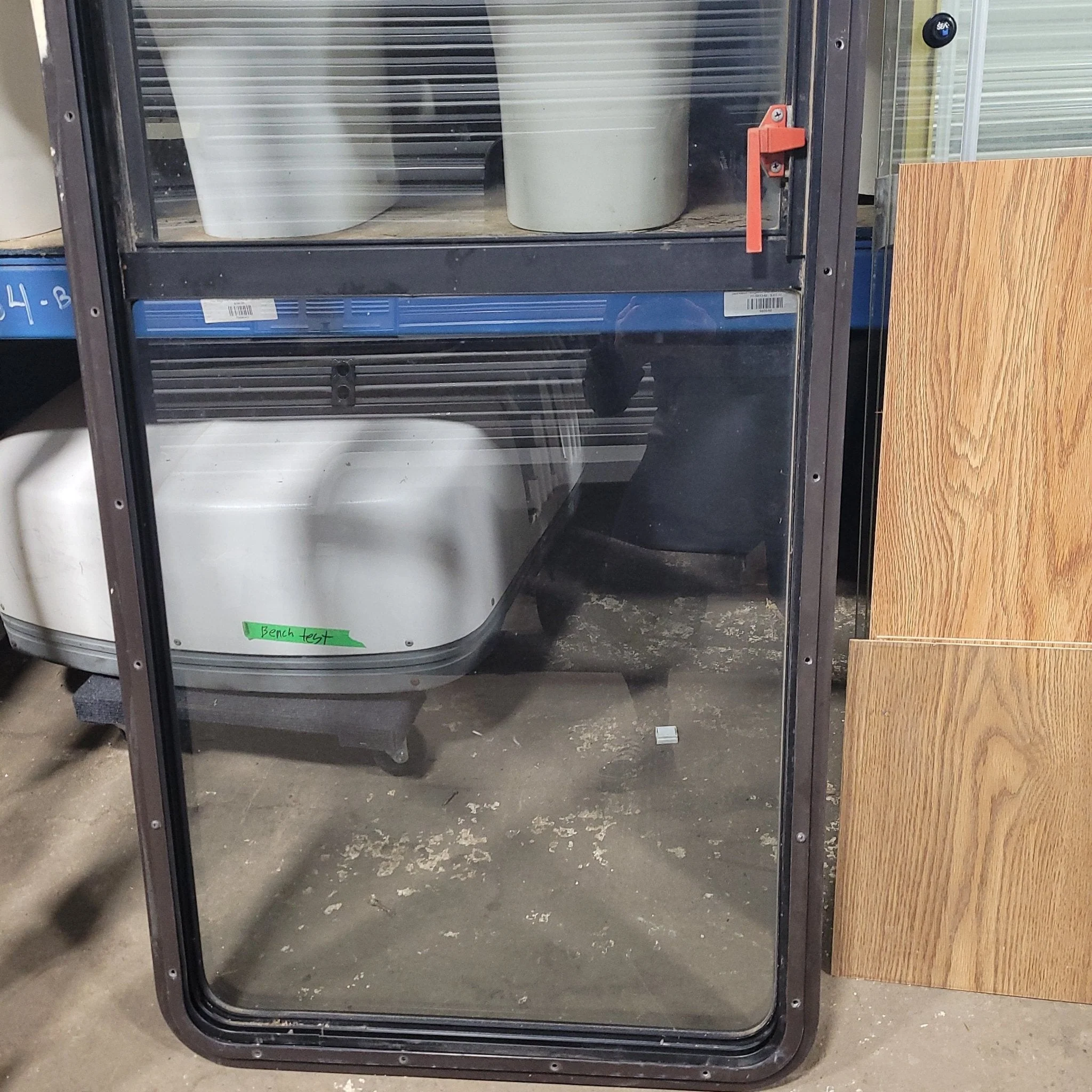 Used Black Radius Emergency Opening Window : 24" X 85" X 1" D - Image 2