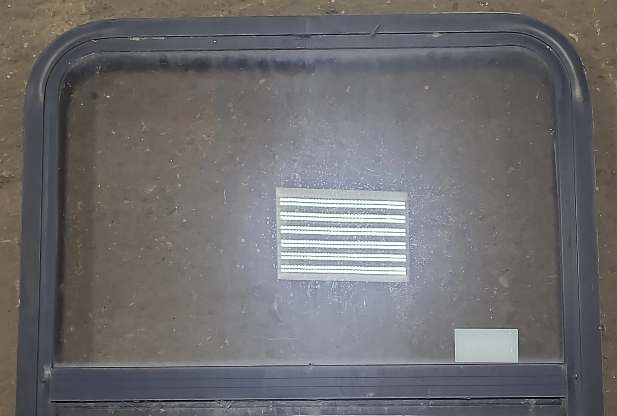 Used Black Radius Opening Window : 26 1/4" W x 34 1/4" H x 1 7/8" D - Image 2